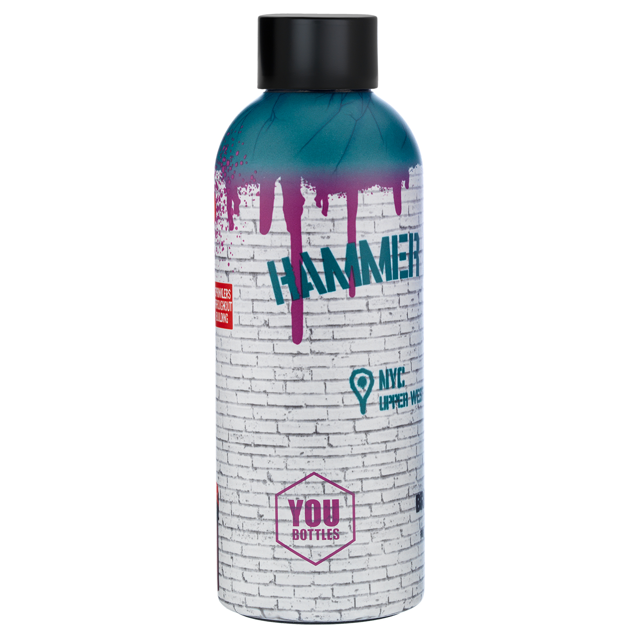 Thermal Water Bottle 500ml Banksy - Hammer Boy