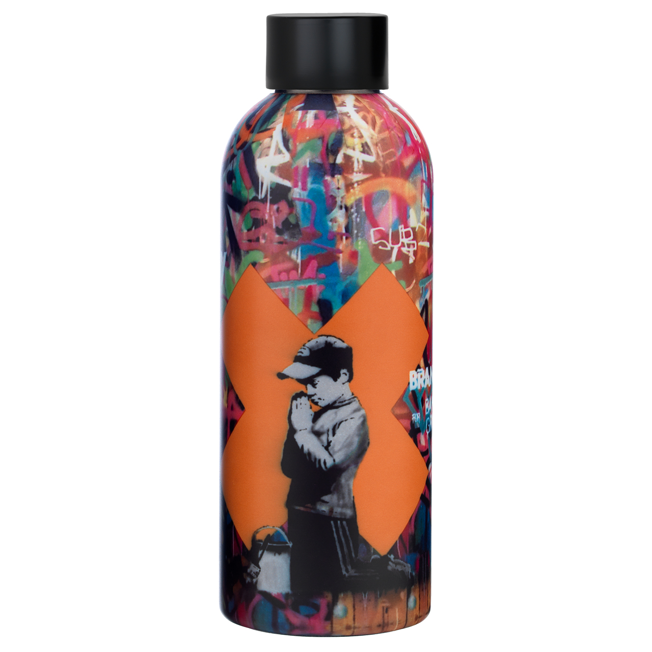 Thermal Water Bottle 500ml Banksy - Praying Boy