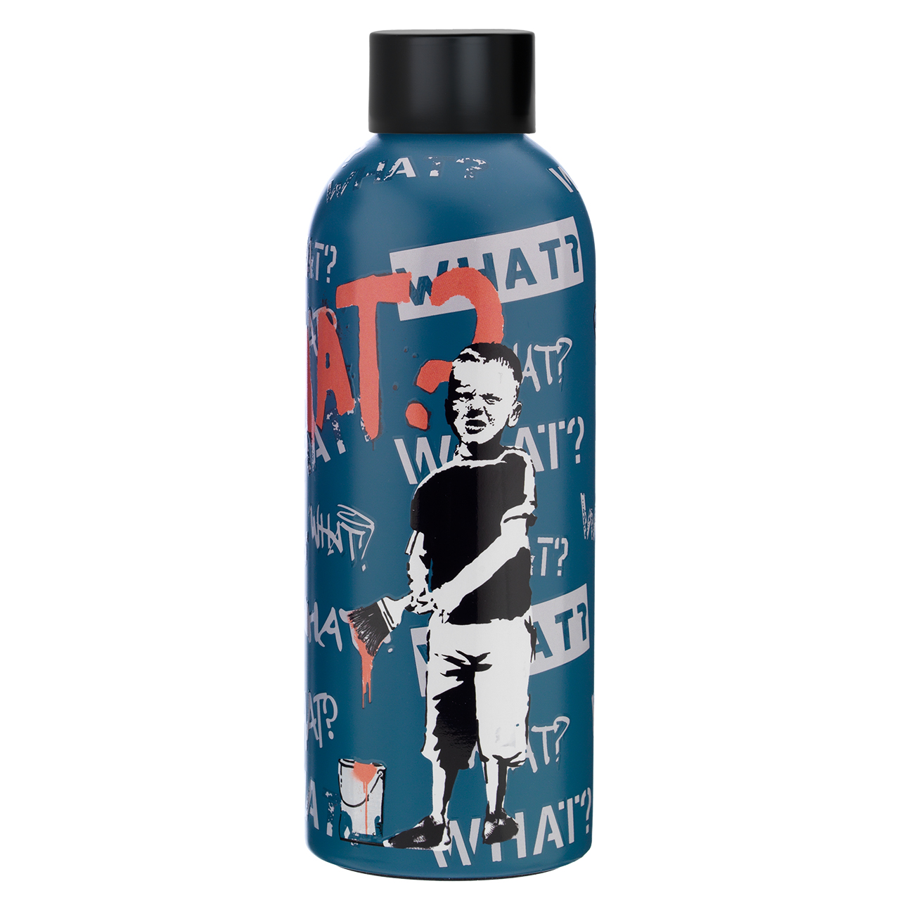 Thermal Water Bottle 500ml Banksy - WHAT?